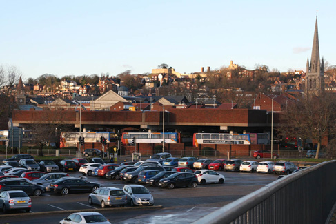 View towards Site and Old Bus Station