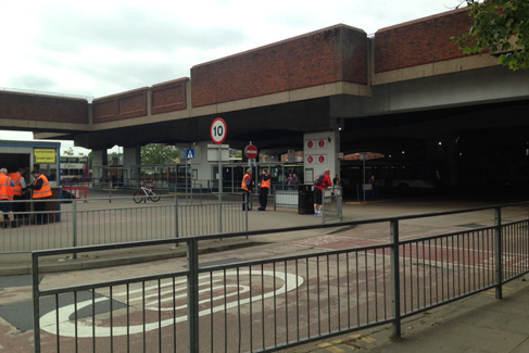 Before: Old Bus Station Exterior
