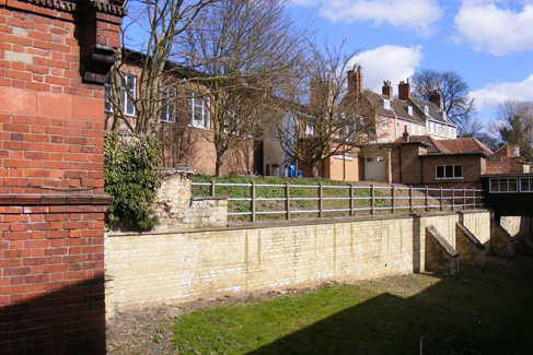 Before: View North towards Old Workshop prior to Demolition (April 2013)