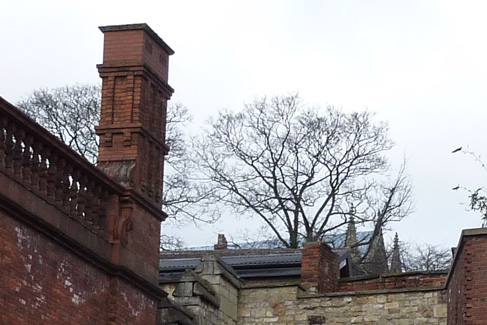 Before: View North from Greestone Steps (April 2013)